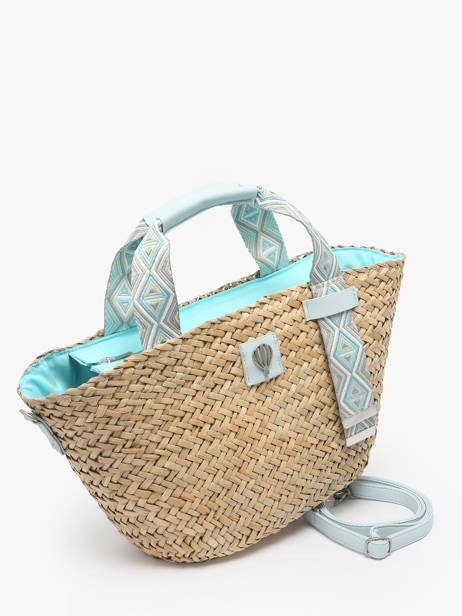 Handtas Estival Stro Le voyage en panier Beige estival PM848 ander zicht 2