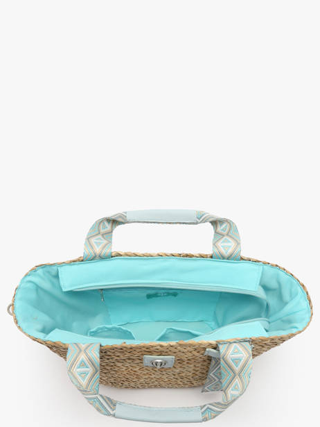 Handtas Estival Stro Le voyage en panier Beige estival PM848 ander zicht 3
