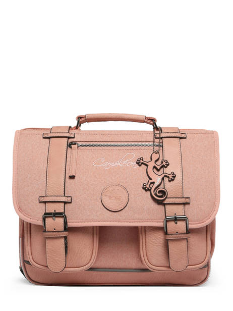 Boekentas 2 Compartimenten Cameleon Roze vintage color - VIC-CA35 ander zicht 7