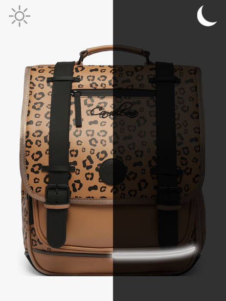 Rugzak Vintage North 2 Compartimenten Cameleon Bruin vintage north 28349-22 ander zicht 8