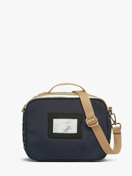 Lunchtas 1 Compartiment Cameleon Blauw vintage fantasy BL24 ander zicht 3
