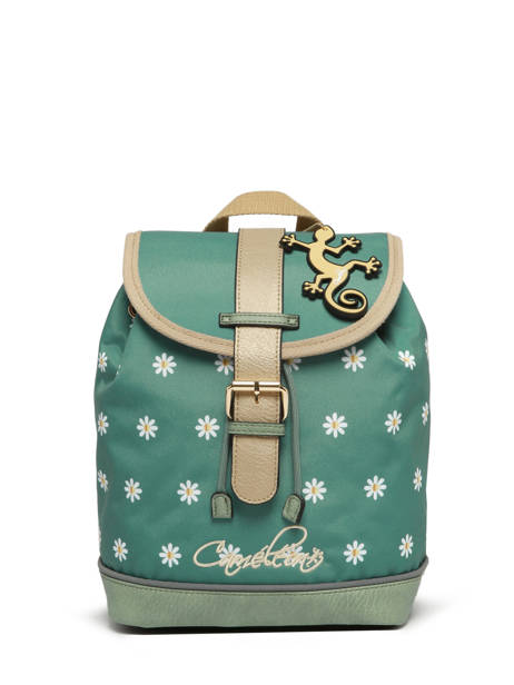 Rugzak 1 Compartiment Cameleon Groen vintage fantasy SD25 ander zicht 6