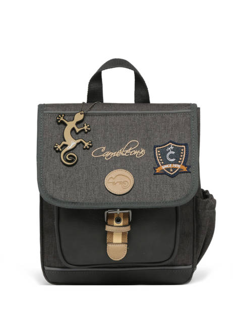 Rugzak 1 Compartiment Cameleon Grijs vintage urban SD30 ander zicht 7