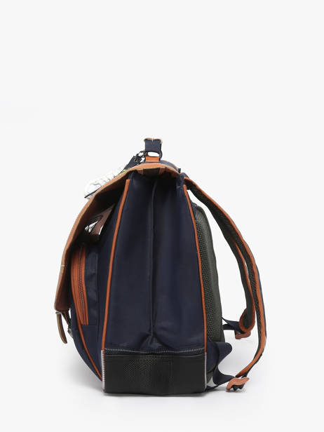 Boekentas 2 Compartimenten Tann's Blauw les fantaisies g 41111 ander zicht 2