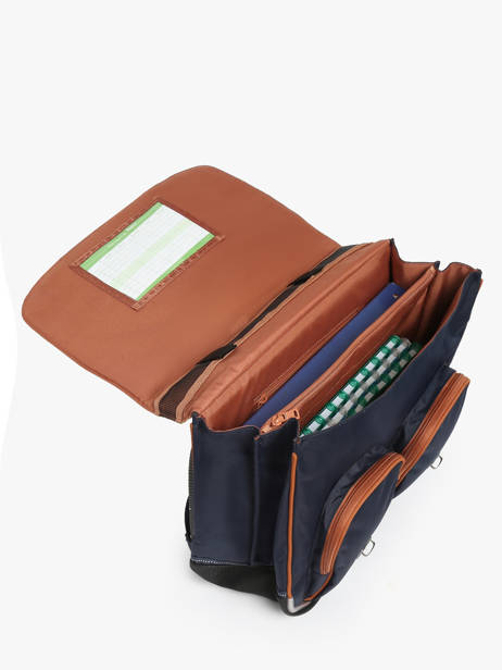 Boekentas 2 Compartimenten Tann's Blauw les fantaisies g 41111 ander zicht 3