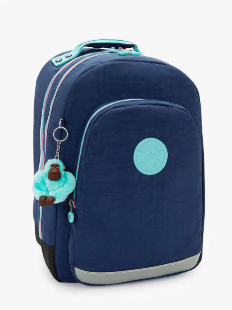 Rugzak 2 Compartimenten Kipling Blauw back to school KI4053 ander zicht 2