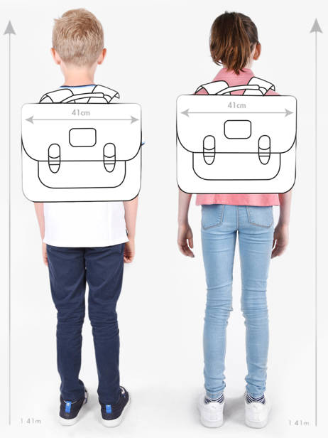 Boekentas 1 Compartiment Kipling Veelkleurig back to school KI3652 ander zicht 1
