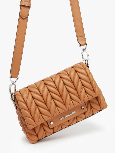 Cross Body Tas K Weave Polyurethaan Karl lagerfeld Bruin k weave A2W30153 ander zicht 2
