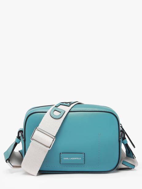 Cross Body Tas K Circle Leder Karl lagerfeld Blauw k circle A3W30310 ander zicht 4