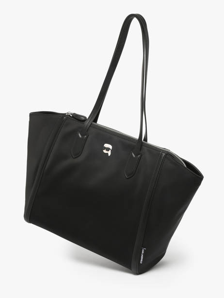 Schoudertas K Ikon Nylon Karl lagerfeld Zwart k ikon A3W30117 ander zicht 2