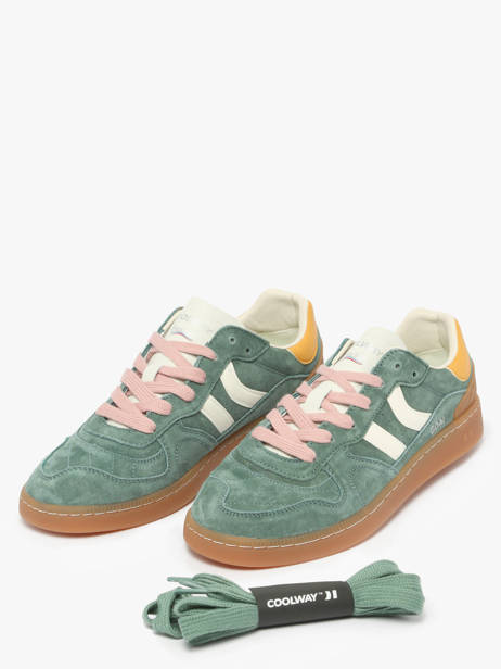 Sneakers Goal Uit Leder Coolway Groen men 8663458 ander zicht 1
