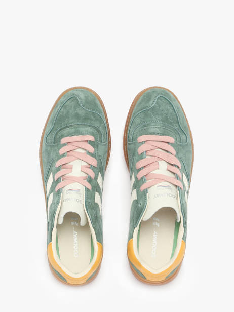 Sneakers Goal Uit Leder Coolway Groen men 8663458 ander zicht 3