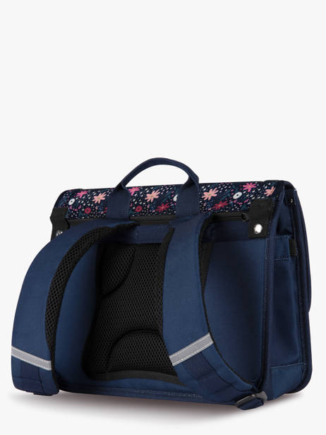 Boekentas 2 Compartimenten Cabaia Blauw school S ander zicht 4