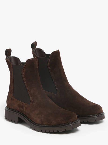Chelsea Boots Uit Leder Tamaris Bruin women 41 ander zicht 1