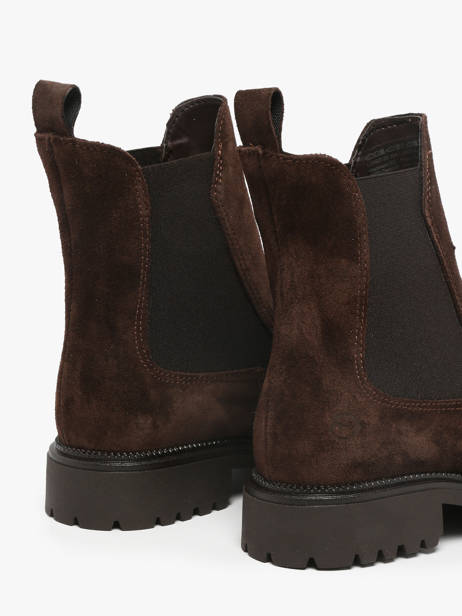 Chelsea Boots Uit Leder Tamaris Bruin women 41 ander zicht 2