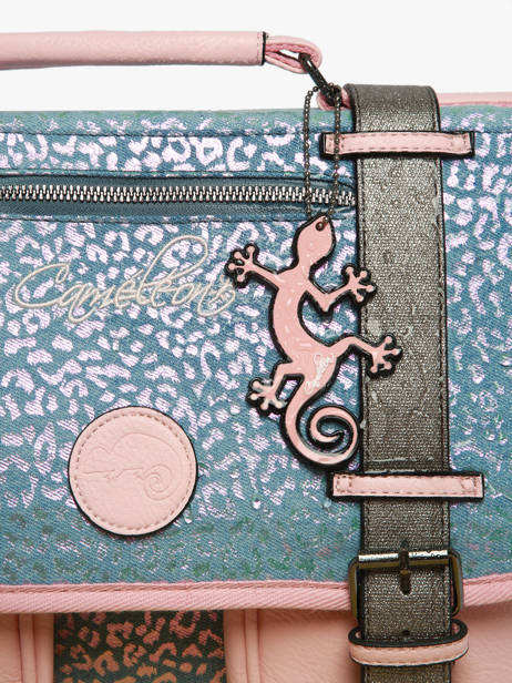 Lunchtas Cameleon Blauw vintage fantasy BL24 ander zicht 4