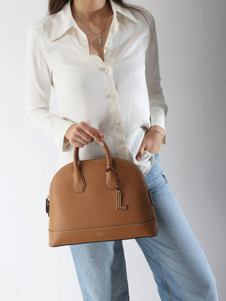Handtassen Belleville Leder Lancel Bruin belleville A13736 ander zicht 1