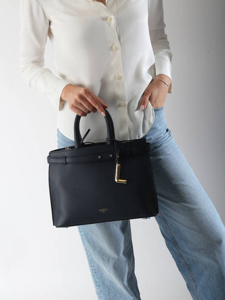 Handtas Faubourg Leder Lancel Blauw faubourg A13528 ander zicht 1