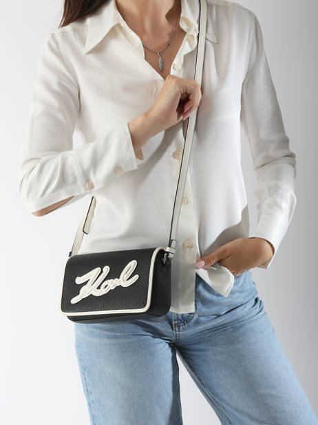 Cross Body Tas K Skuare Karl lagerfeld Zwart k skuare A3W30026 ander zicht 1
