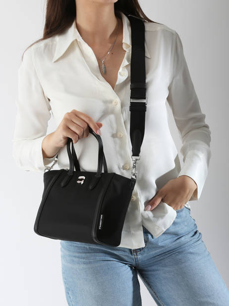 Handtassen K Ikon Nylon Karl lagerfeld Zwart k ikon A3W30118 ander zicht 1