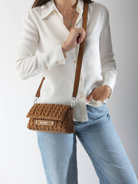 Cross Body Tas K Weave Polyurethaan Karl lagerfeld Bruin k weave A2W30153 ander zicht 1