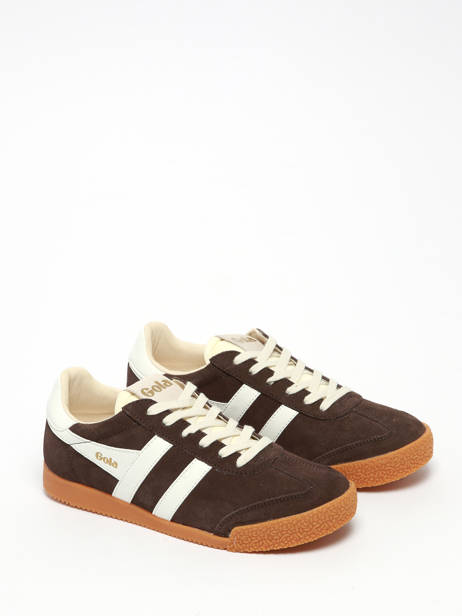 Sneakers Uit Leder Gola Bruin women CLB538 ander zicht 1
