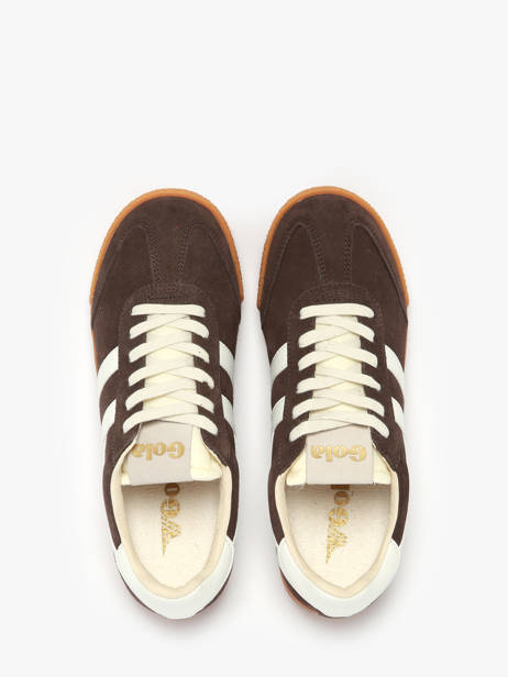 Sneakers Uit Leder Gola Bruin women CLB538 ander zicht 3