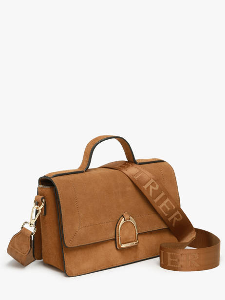 Cross Body Tas Altesse Suede Etrier Bruin altesse suede EASU048M ander zicht 2