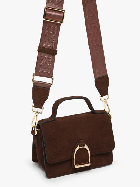 Cross Body Tas Altesse Suede Etrier Bruin altesse suede EASU048X ander zicht 2