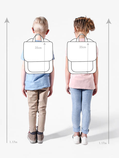 Rugzak Affenzahn Roze large friends FAL ander zicht 1