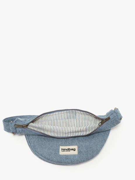 Cross Body Tas Denim Katoen Hindbag Blauw denim DE ander zicht 3