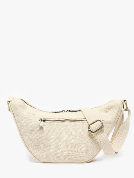 Cross Body Tas Jute Katoen Hindbag Beige jute JU ander zicht 4