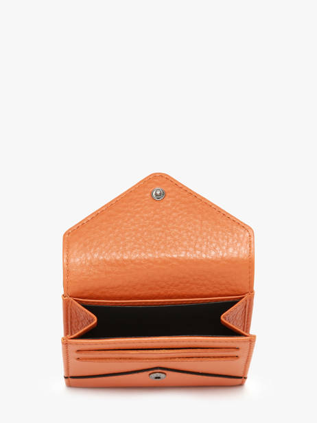 Portemonnee Leder Yves renard Oranje enveloppe 29250 ander zicht 1