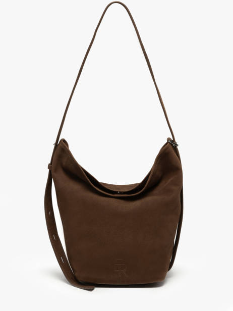Cross Body Tas Rugzak M Cavalier Nubuck Leder Etrier Bruin cavalier nubuck ECAN126M