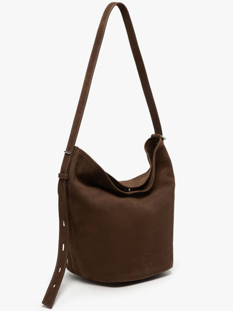 Cross Body Tas Rugzak M Cavalier Nubuck Leder Etrier Bruin cavalier nubuck ECAN126M ander zicht 4
