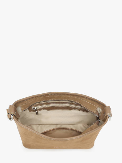 Cross Body Tas Suede Leder Lancaster Beige suede 80 ander zicht 3