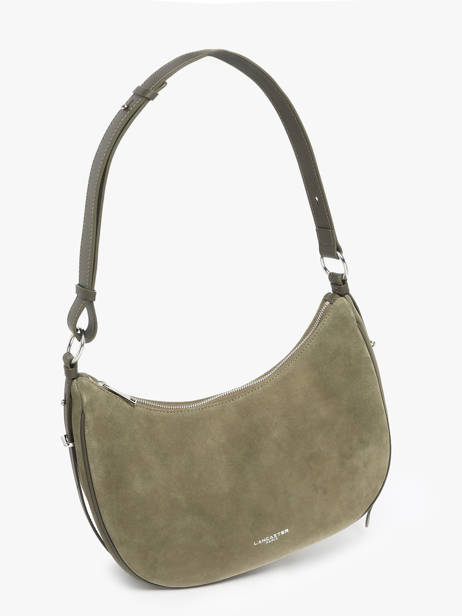 Schoudertas Suede Leder Lancaster Groen suede 82 ander zicht 2