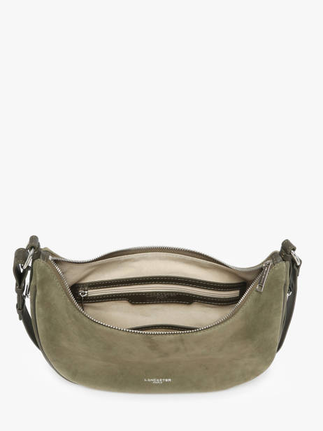 Schoudertas Suede Leder Lancaster Groen suede 82 ander zicht 3