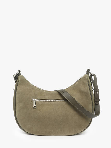 Schoudertas Suede Leder Lancaster Groen suede 82 ander zicht 4