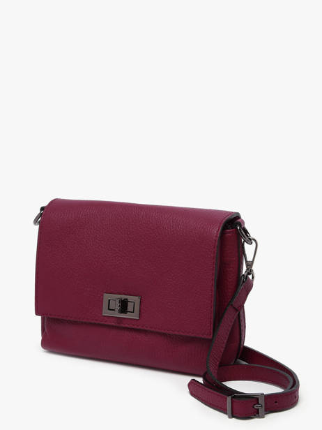 Cross Body Tas Caviar Leder Milano Violet caviar CA24061 ander zicht 2