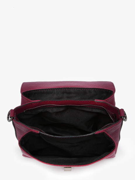 Cross Body Tas Caviar Leder Milano Violet caviar CA24061 ander zicht 3