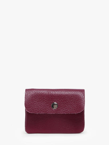 Portemonnee Leder Milano Violet caviar CA23092