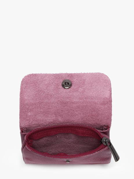 Portemonnee Leder Milano Violet caviar CA23092 ander zicht 1