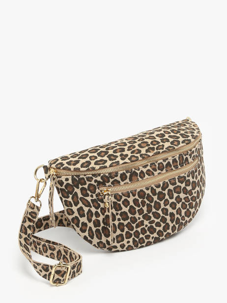 Heuptasje Velvet Leopardo Leder Milano Beige velvet leopardo VL24091 ander zicht 2
