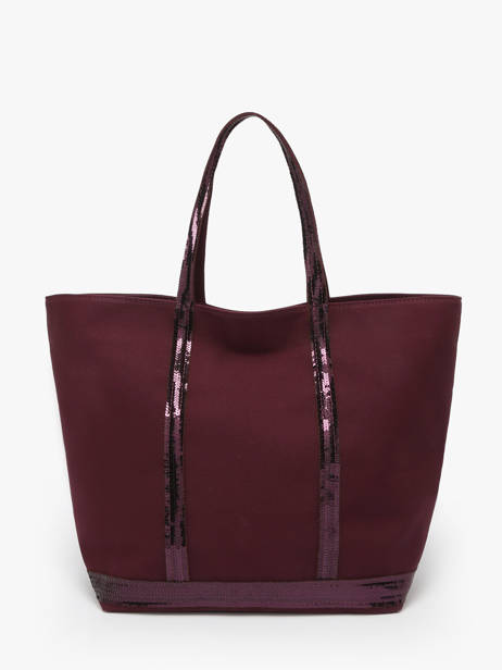 Handtas L Le Cabas Pailletten Vanessa bruno Violet cabas 1V40315 ander zicht 4