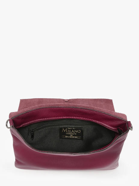 Cross Body Tas Caviar Leder Milano Violet caviar CA21062 ander zicht 3