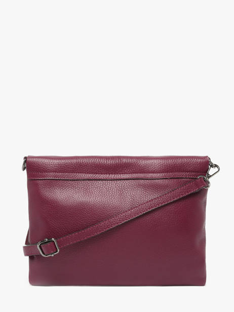 Cross Body Tas Caviar Leder Milano Violet caviar CA21062 ander zicht 4