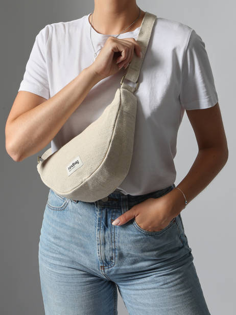 Cross Body Tas Jute Katoen Hindbag Beige jute JU ander zicht 1