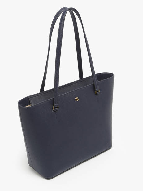 Schoudertas Medium Karly Leder Lauren ralph lauren Blauw karly 31924351 ander zicht 1