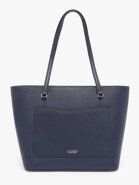 Schoudertas Medium Karly Leder Lauren ralph lauren Blauw karly 31924351 ander zicht 3